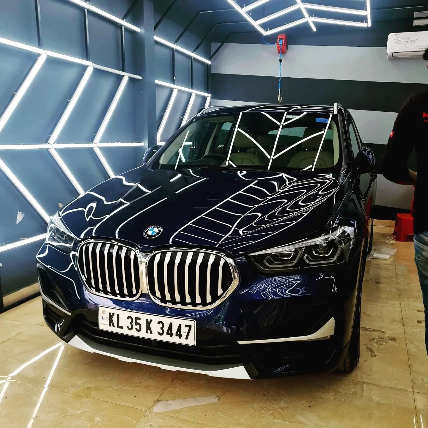 BMW X1 with a mirror finish